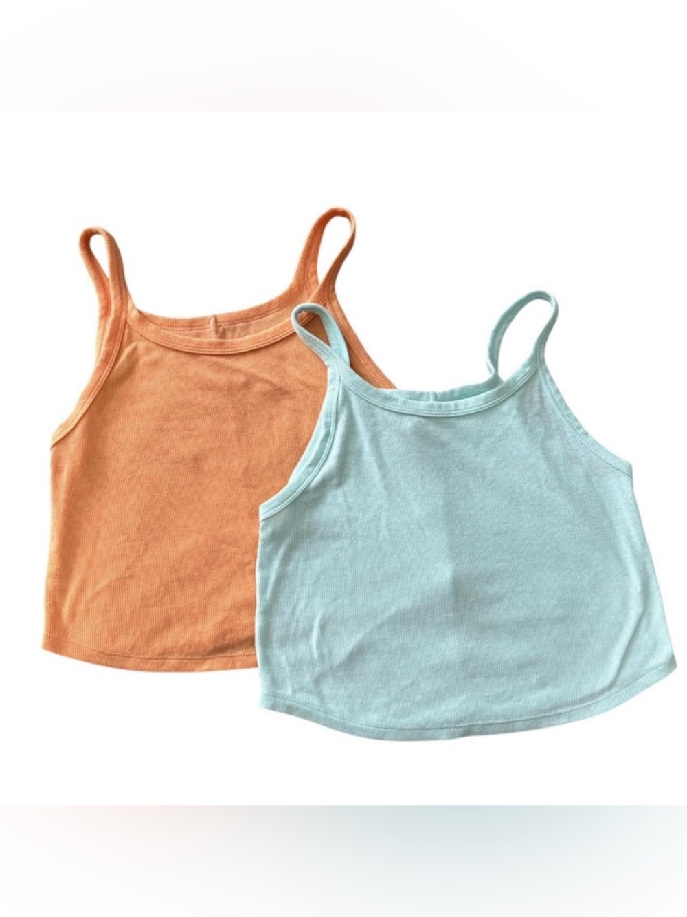 2-Pack Tank Tops in Peach and Light Blue